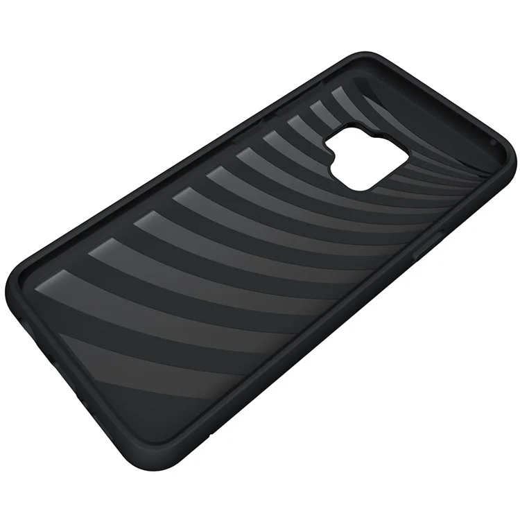 Brushed PC + TPU Hybrid Kickstand Case with Card Slot for Samsung Galaxy S9 G960 - Black