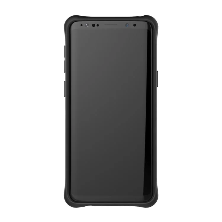 360-Degree Rotary Kickstand Armor PC + TPU Hybrid Case Accessory for Samsung Galaxy S9 - Black