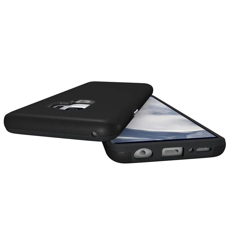 Anti-skid PC + TPU Hybrid Armor Case for Samsung Galaxy S9 G960 - Black
