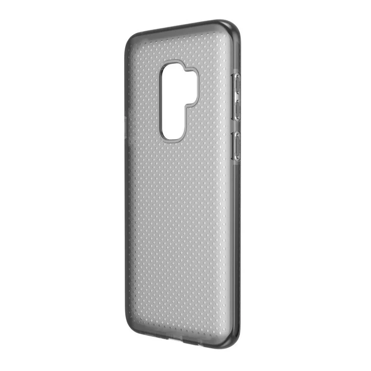 Seamless Dots Gel TPU Cover Case for Samsung Galaxy S9 Plus G965 - All Black