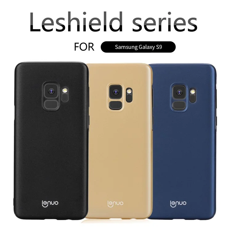 LENUO Leshield Series Silky Touch Hard Mobile Phone Case for Samsung Galaxy S9 - Black