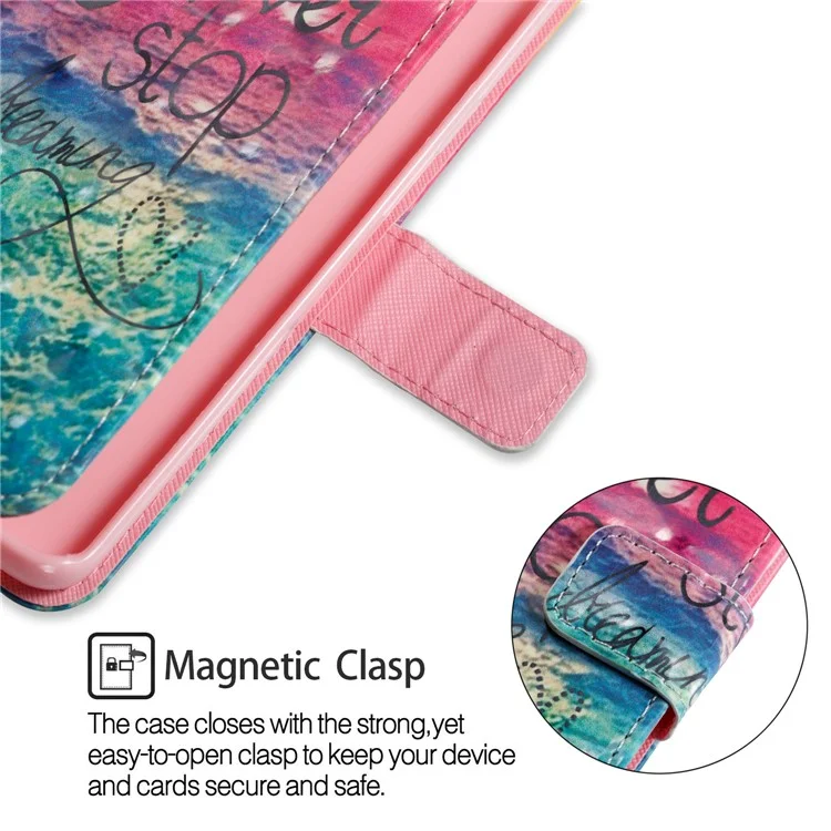 Pattern Printing Wallet Leather Stand Protection Case for Samsung Galaxy S9 Plus G965 - Sun and Sea
