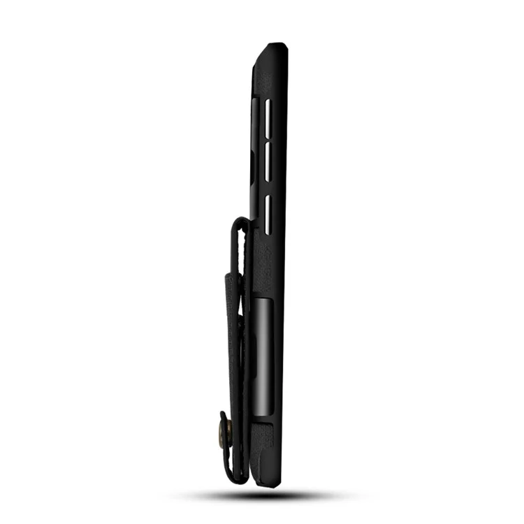 Vertical Flip PU Leather Coated Card Holder PC TPU Hybrid Phone Case for Samsung Galaxy S9 Plus - Black