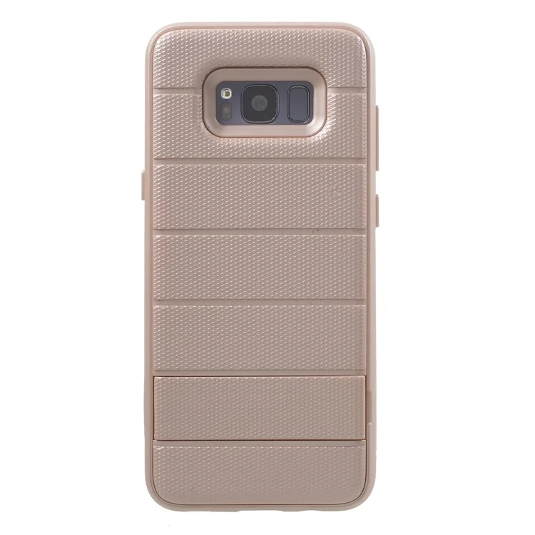 Cool Armor PC + TPU Hybrid Case with Invisible Kickstand for Samsung Galaxy S8 Plus SM-G955 - Rose Gold