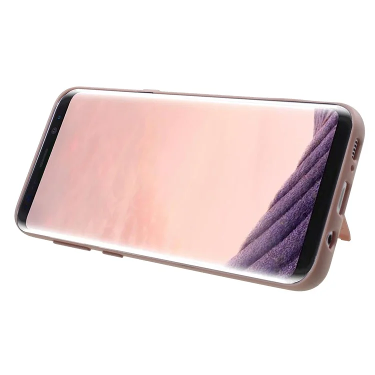 Cool Armor PC + TPU Hybrid Case with Invisible Kickstand for Samsung Galaxy S8 Plus SM-G955 - Rose Gold