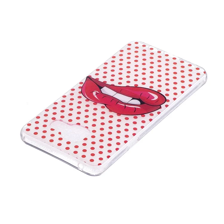 Pattern Printing IMD TPU Case for Samsung Galaxy A5 SM-A510F (2016) - Red Lip