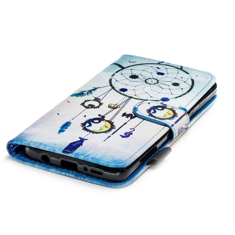 Pattern Printing Wallet Stand Leather Case for Samsung Galaxy S9 Plus G965 - Dream Catcher
