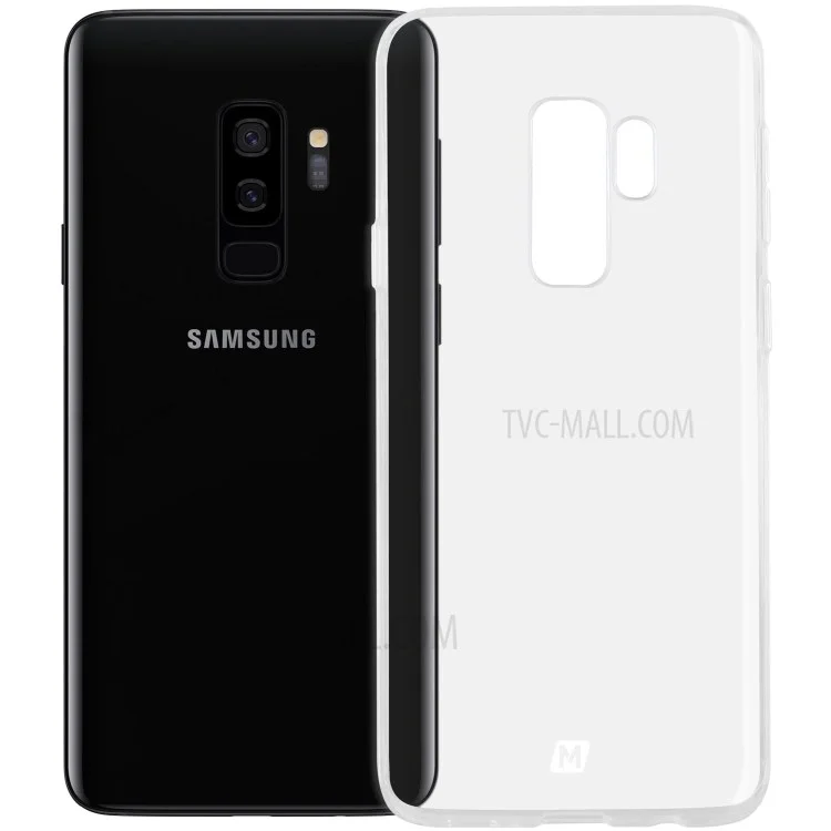 MOMAX Clear and Soft TPU Cover Shell for Samsung Galaxy S9+ SM-G965 - Transparent