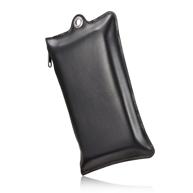 CASEME for Samsung Galaxy S9 14 Slots Wallet Detachable 2-in-1 PC Genuine Split Leather Case with Retail Packaging - Black