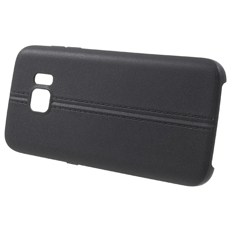 Lines TPU Gel Phone Cover for Samsung Galaxy S7 - Black