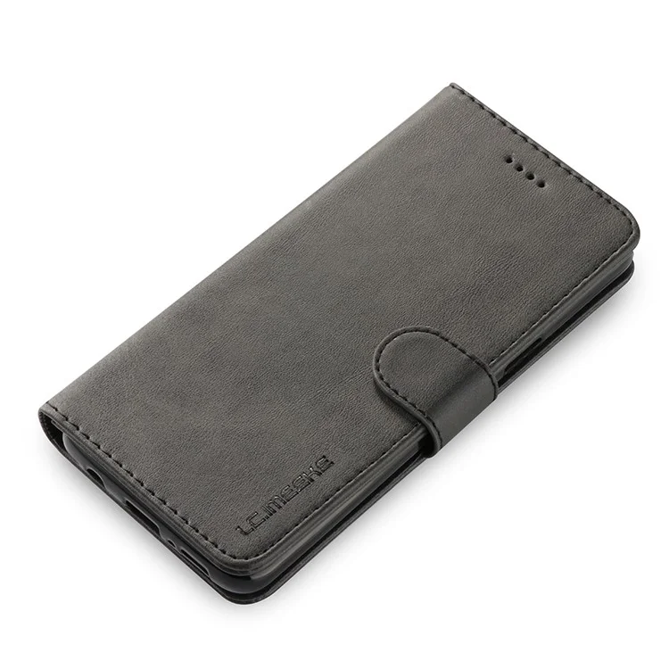 Estuche de cuero sintético y TPU para Samsung Galaxy S9 SM-G960 con cartera y diseño de soporte ajustable - Negro
