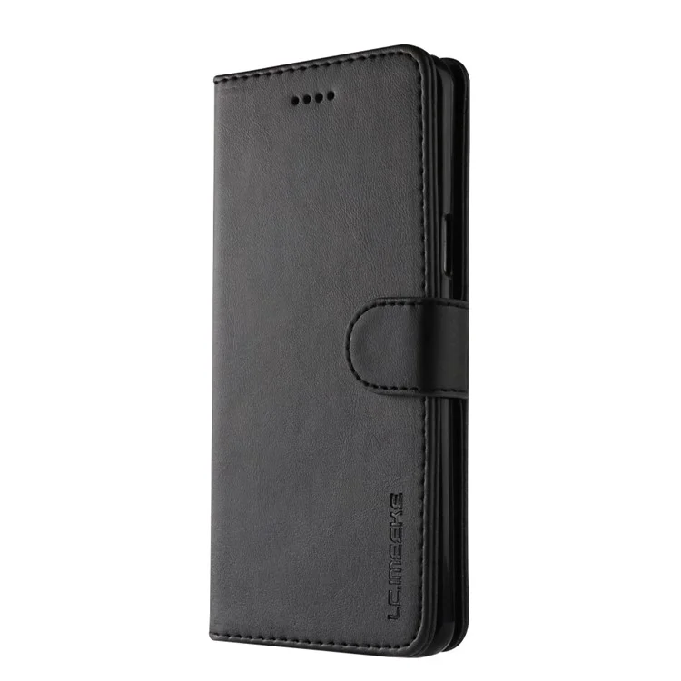 Estuche de cuero sintético y TPU para Samsung Galaxy S9 SM-G960 con cartera y diseño de soporte ajustable - Negro