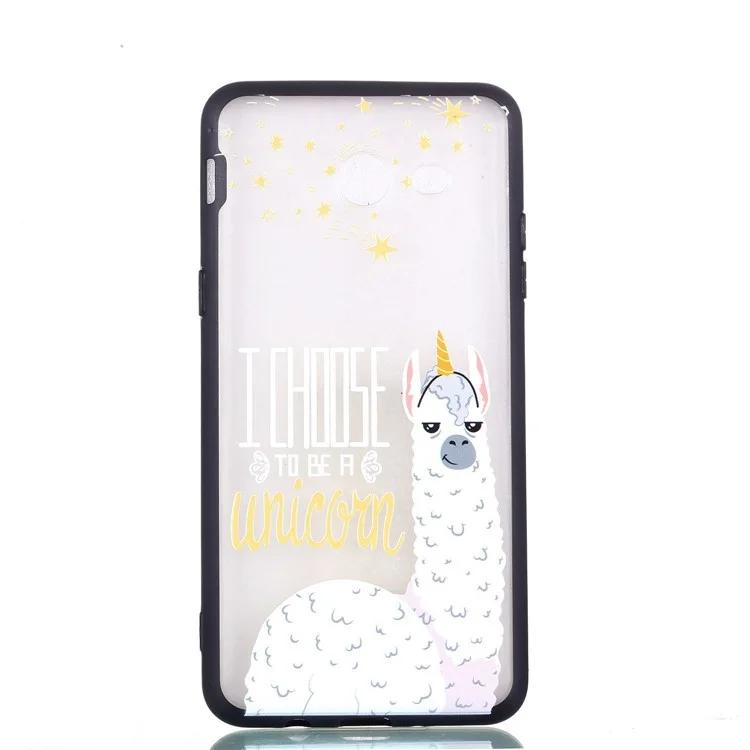 Embossment Pattern Rubberized TPU + PC Hybrid Case for Samsung Galaxy J5 (2017) US Version/J5 Pro (2017) - I Choose to Be a Unicorn