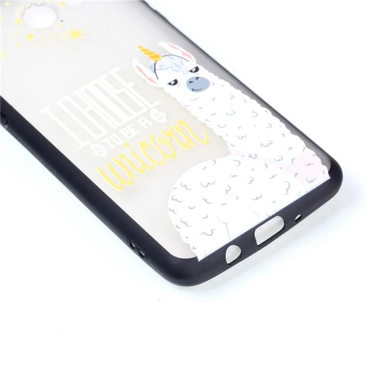 Embossment Pattern Rubberized TPU + PC Hybrid Case for Samsung Galaxy J5 (2017) US Version/J5 Pro (2017) - I Choose to Be a Unicorn