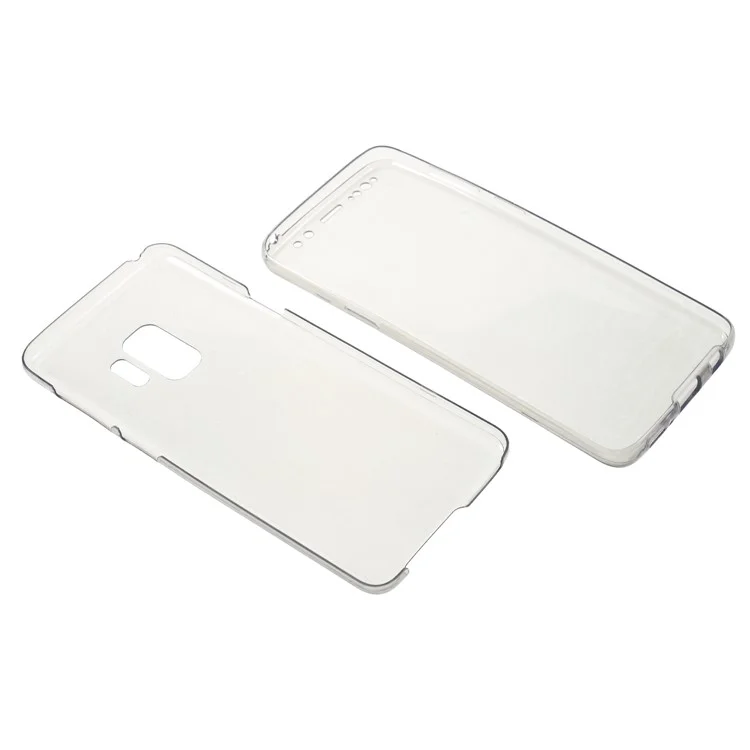 2-in-1 Touchable TPU Case (Front + Back) for Samsung Galaxy S9 G960 - Black