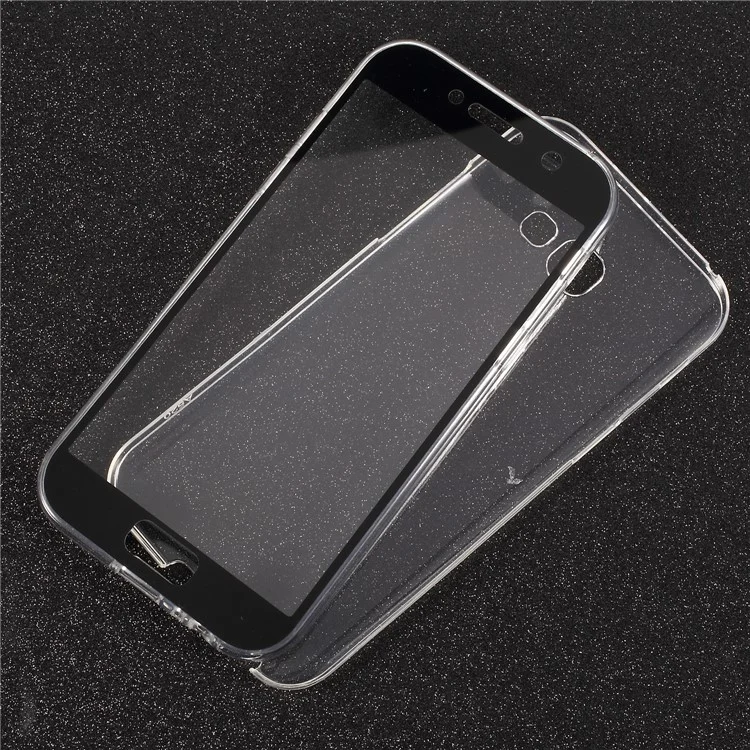 2-in-1 Touchable Case (Acrylic Front + TPU Back) for Samsung Galaxy A3 (2017) - Black