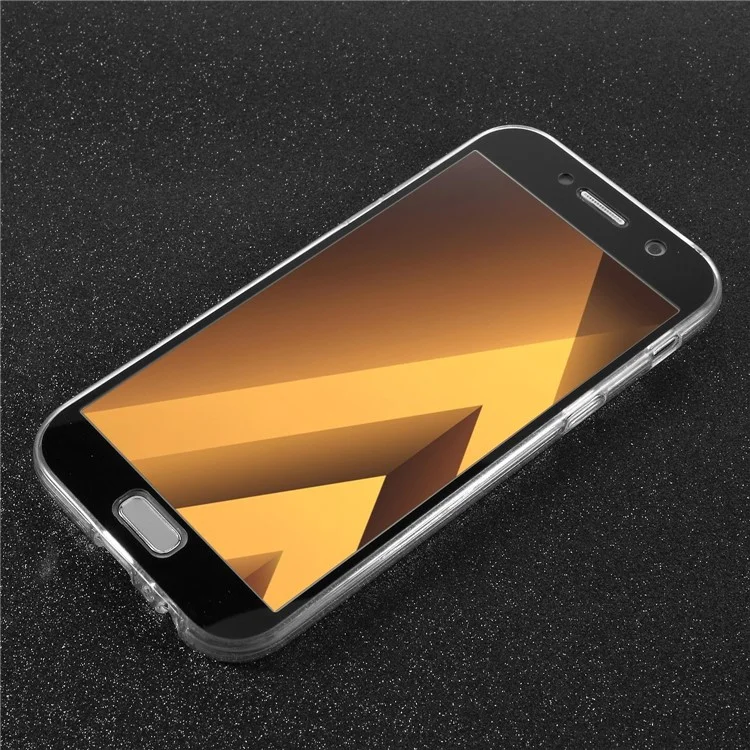 2-in-1 Touchable Case (Acrylic Front + TPU Back) for Samsung Galaxy A3 (2017) - Black