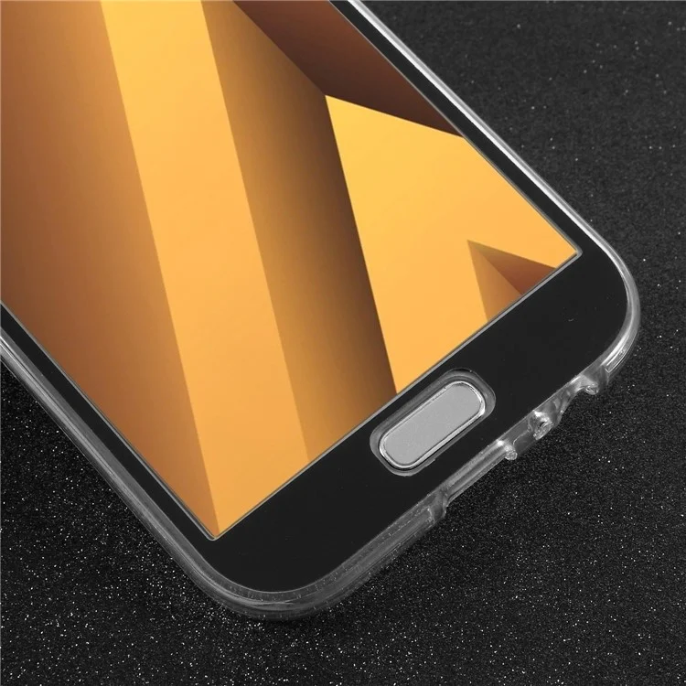 2-in-1 Touchable Case (Acrylic Front + TPU Back) for Samsung Galaxy A3 (2017) - Black