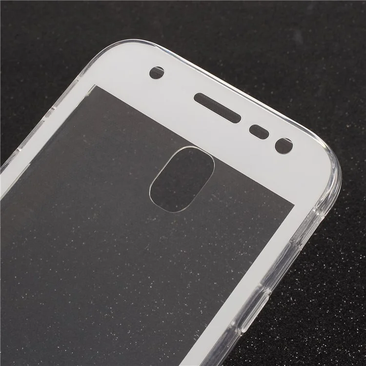 2-in-1 Touchable Cover (Acrylic Front + TPU Back) for Samsung Galaxy J3 (2017) EU Version/J3 Pro (2017) - White