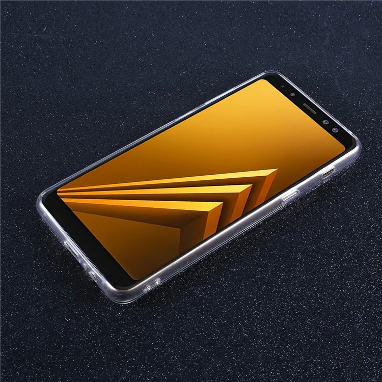 Crystal Clear Acrylic + TPU Hybrid Case for Samsung Galaxy A8+ (2018)