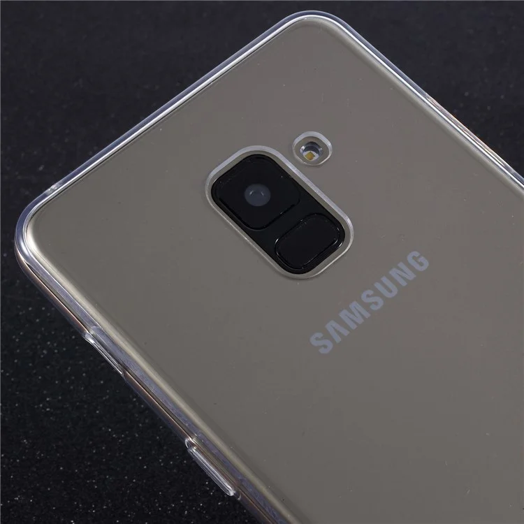 Crystal Clear Acrylic + TPU Hybrid Case for Samsung Galaxy A8+ (2018)