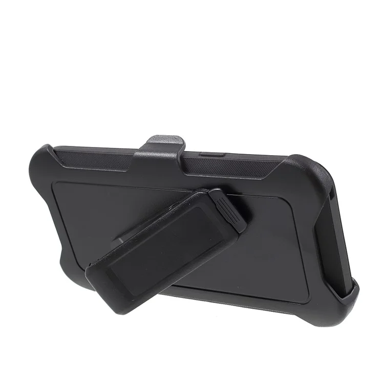 Heavy Duty Kickstand Belt Clip PC + TPU Hybrid Case for Samsung Galaxy S9 G960 - Black