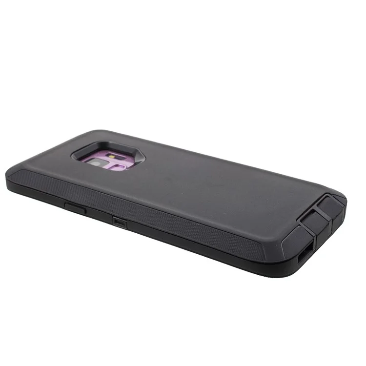 Heavy Duty Kickstand Belt Clip PC + TPU Hybrid Case for Samsung Galaxy S9 G960 - Black