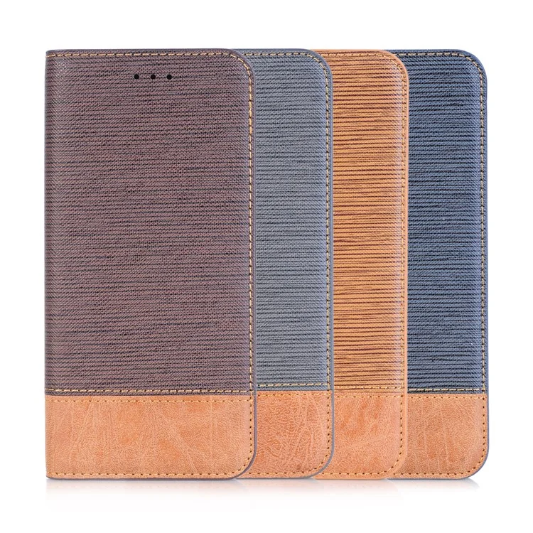 Toothpick Texture PU Leather Flip Stand Wallet Phone Case for Samsung Galaxy S9 SM-G960 - Grey