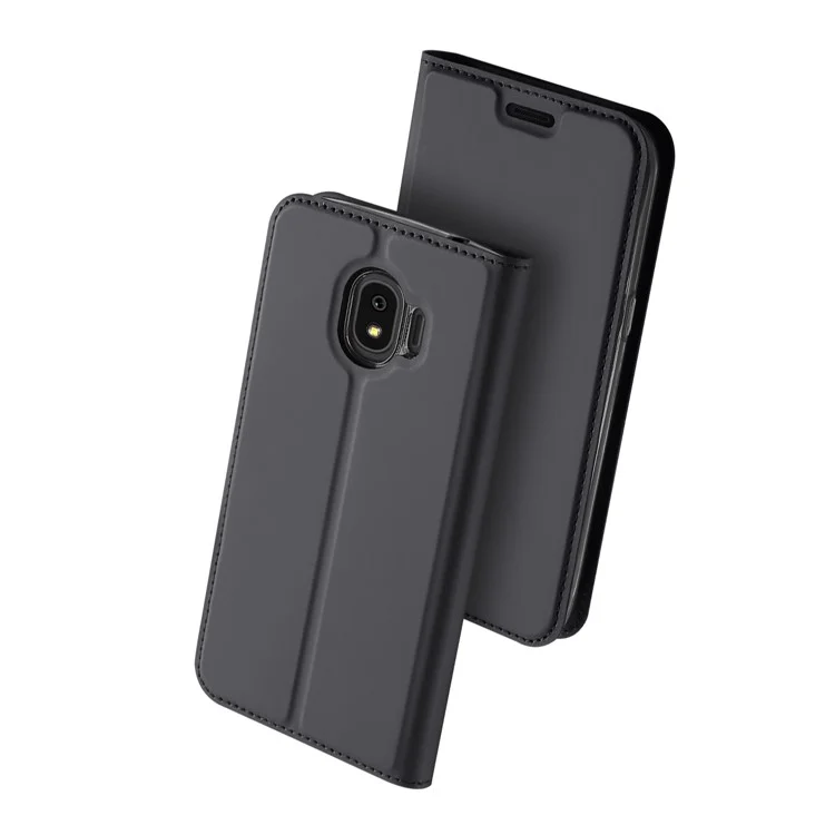 DUX DUCIS Skin Pro Series Leather Stand Case for Samsung Galaxy J2 Pro 2018 - Grey