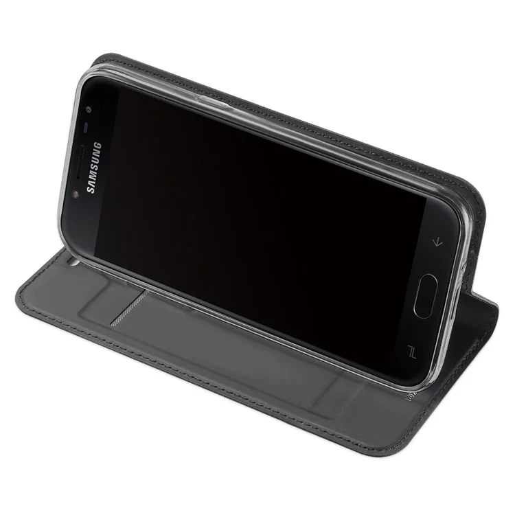 DUX DUCIS Skin Pro Series Leather Stand Case for Samsung Galaxy J2 Pro 2018 - Grey