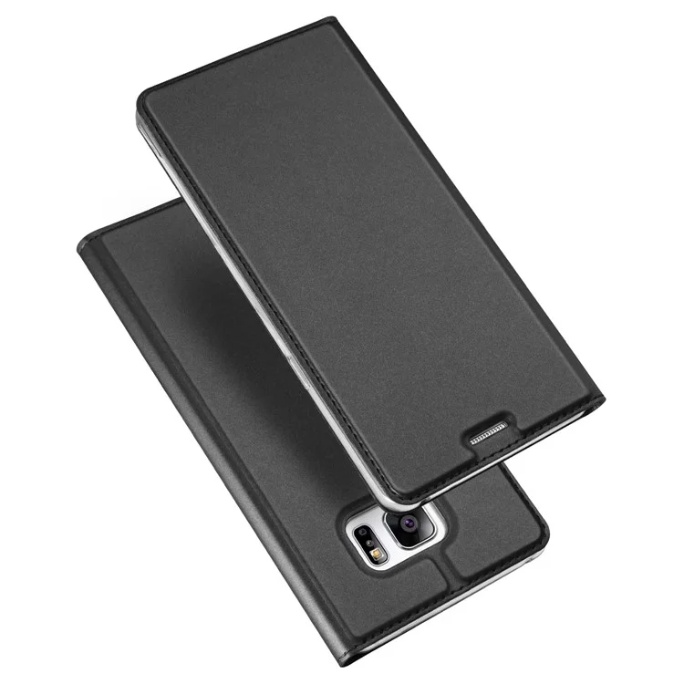 DUX DUCIS Skin Pro Series Leather Stand Case for Samsung Galaxy Note Fan Edition - Grey