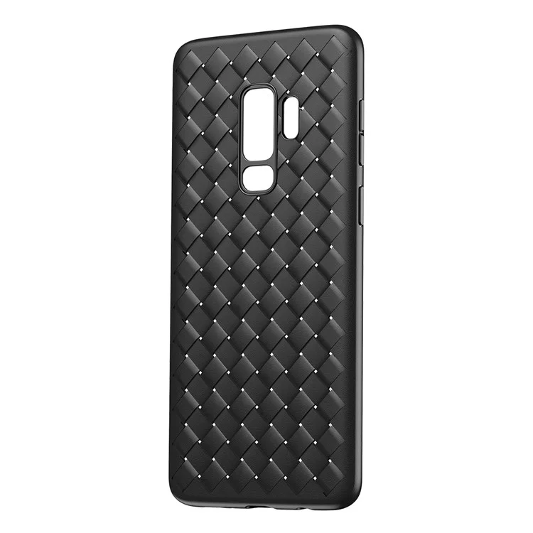BASEUS BV Woven Texture Soft TPU Back Phone Case for Samsung Galaxy S9 G960 - Black