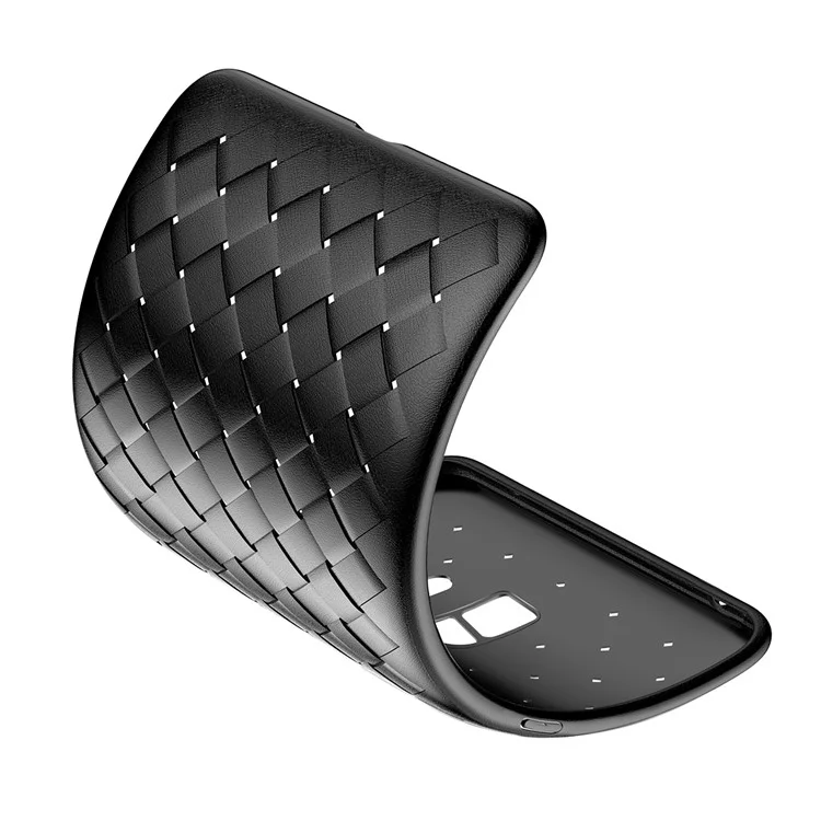 BASEUS BV Woven Texture Soft TPU Back Phone Case for Samsung Galaxy S9 G960 - Black