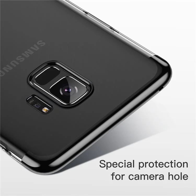 BASEUS Glitter Series Plated PC Hard Phone Case for Samsung Galaxy S9 G960 - Black