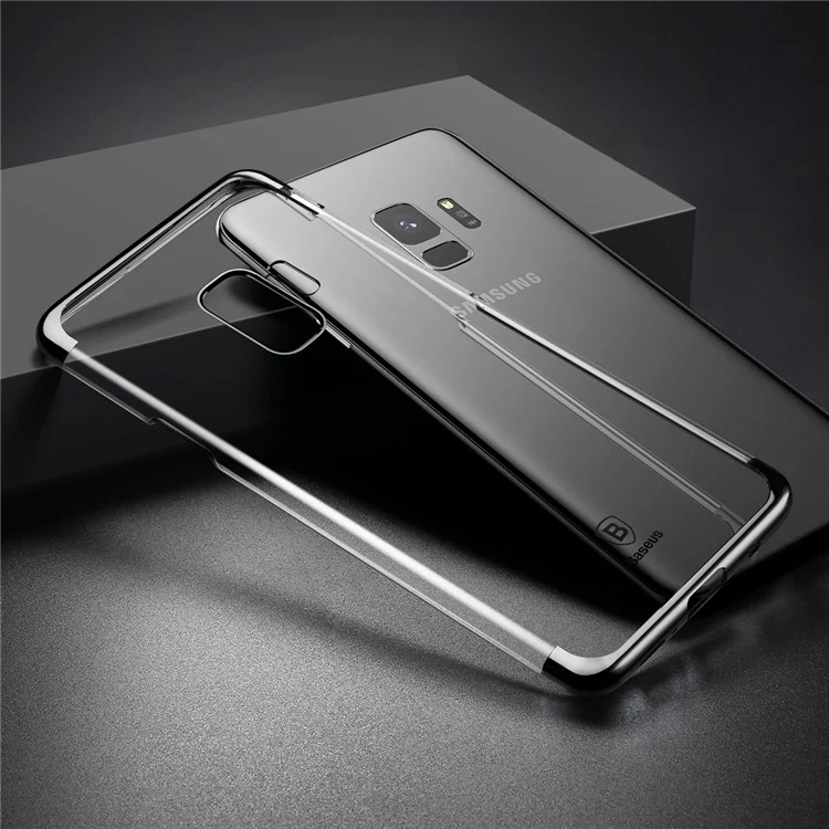 BASEUS Glitter Series Plated PC Hard Phone Case for Samsung Galaxy S9 G960 - Black