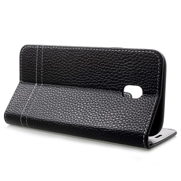 Litchi Texture Wallet Leather Flip Case for Samsung Galaxy J5 (2017) EU Version / J5 Pro (2017) - Black