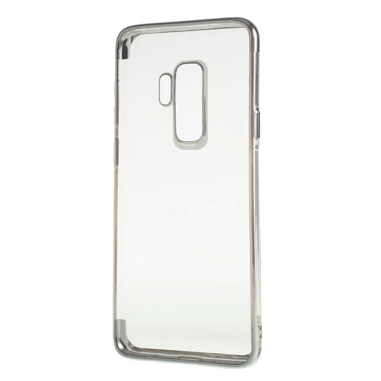 Electroplating Edges TPU Back Case for Samsung Galaxy S9 Plus SM-G965 - Black