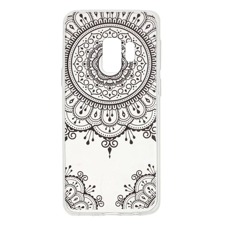 Pattern Printing Lightweight TPU Cover for Samsung Galaxy S9 SM-G960 - Lace Flower