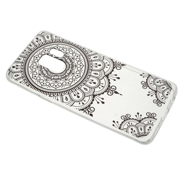 Pattern Printing Lightweight TPU Cover for Samsung Galaxy S9 SM-G960 - Lace Flower