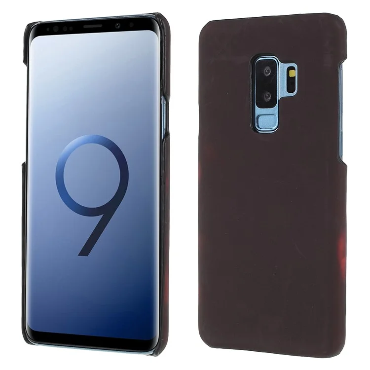 Thermal Induction Fluorescent Color Changing Hard PC Case for Samsung Galaxy S9+ SM-G965 - Black / Orange