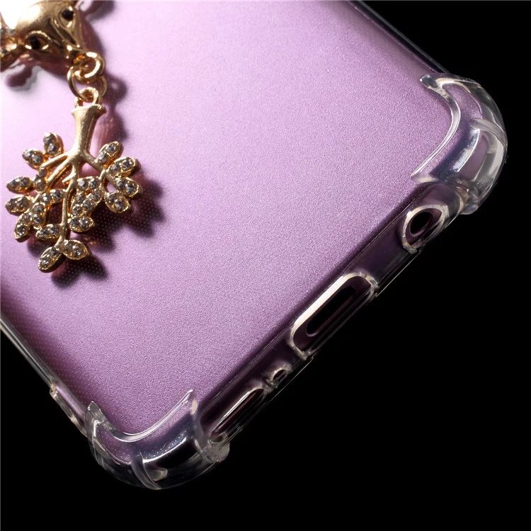 Air Cushion Shockproof TPU Case with Diamante Elk for Samsung Galaxy S9 G960
