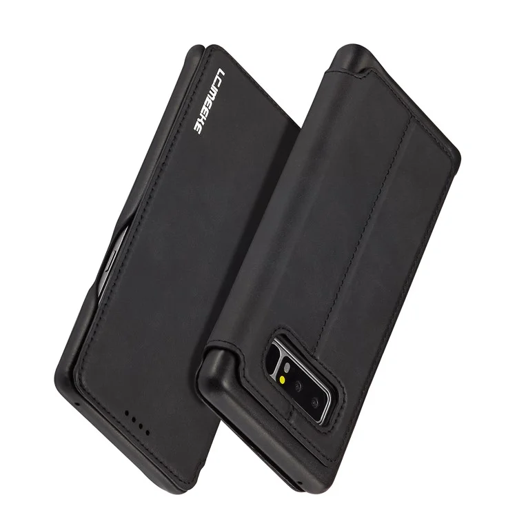 LC.IMEEKE Retro Style Leather Card Holder Case for Samsung Galaxy Note 8 SM-N950 - Black
