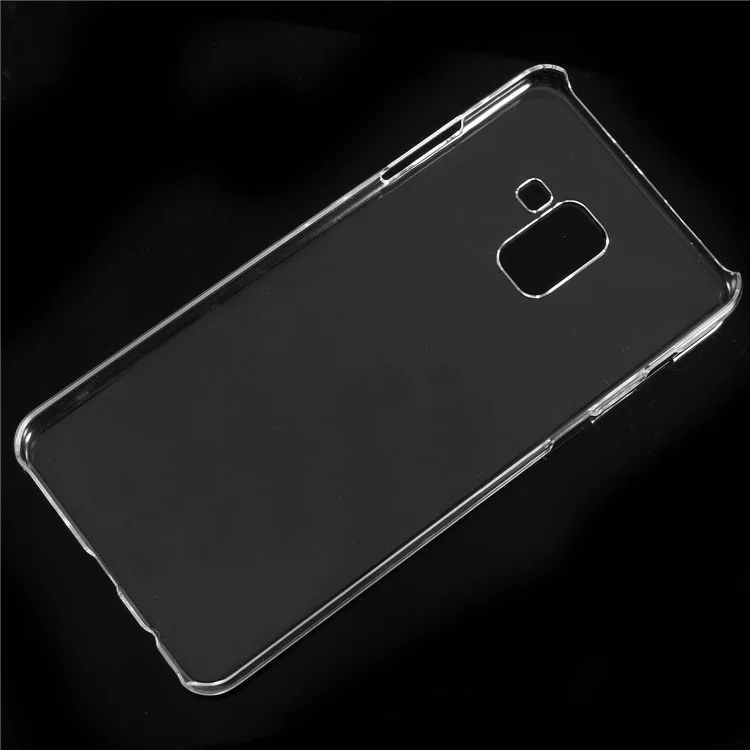 100Pcs/Set Crystal Clear Hard Plastic Mobile Phone Case for Samsung Galaxy A8 (2018)