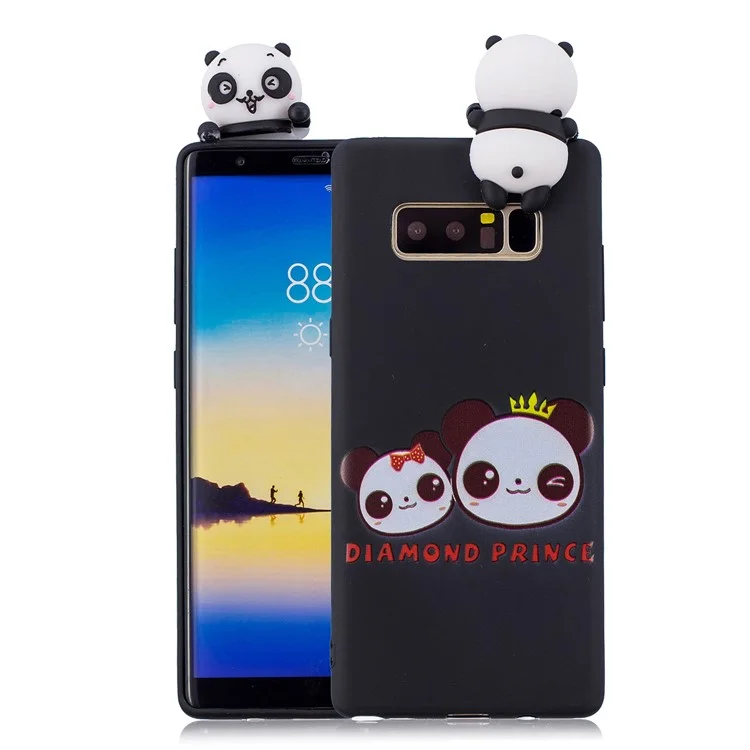3D Cute Doll Pattern Printing TPU Case for Samsung Galaxy Note 8 SM-N950 - Diamond Prince