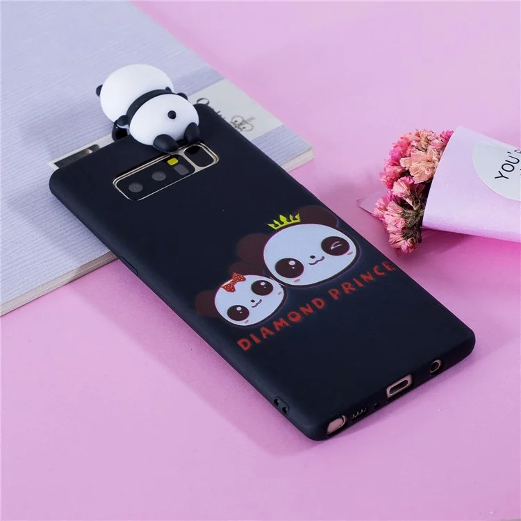 3D Cute Doll Pattern Printing TPU Case for Samsung Galaxy Note 8 SM-N950 - Diamond Prince