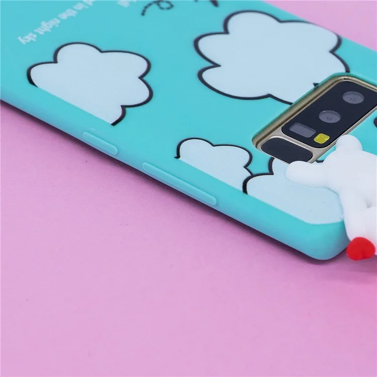 Shell de Couverture TPU 3D Mignon Poll Impression Pour Samsung Galaxy Note 8 SM-N950 - Modèle de Nuage