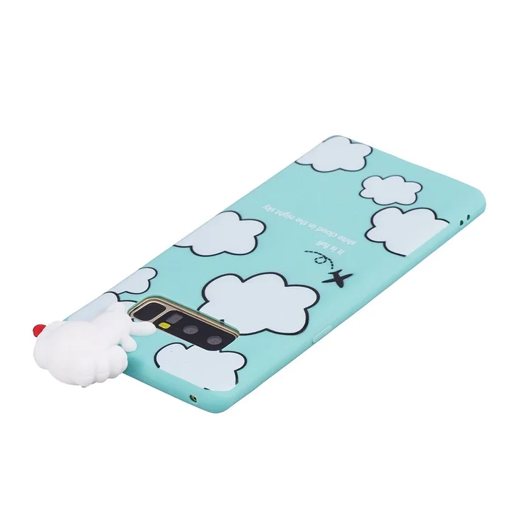 Shell de Couverture TPU 3D Mignon Poll Impression Pour Samsung Galaxy Note 8 SM-N950 - Modèle de Nuage