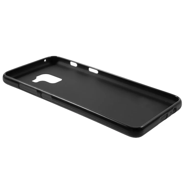 100Pcs/Set Double-Sided Matte Soft TPU Case for Samsung Galaxy A8+ (2018) - Black