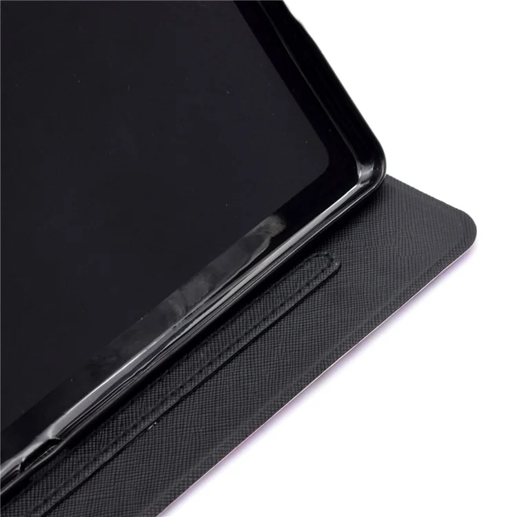 Pattern Printing Leather Stand Case for Samsung Galaxy Tab A 10.1 (2016) T580 T585 - Cute Cat