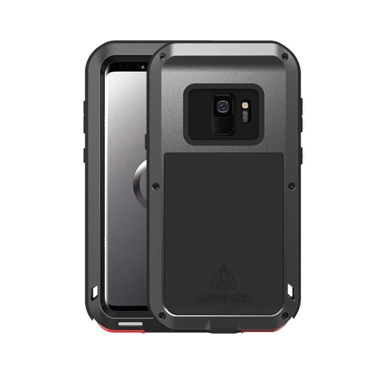LOVE MEI Shockproof Dropproof Dustproof Case for Samsung Galaxy S9 SM-G960 - Black
